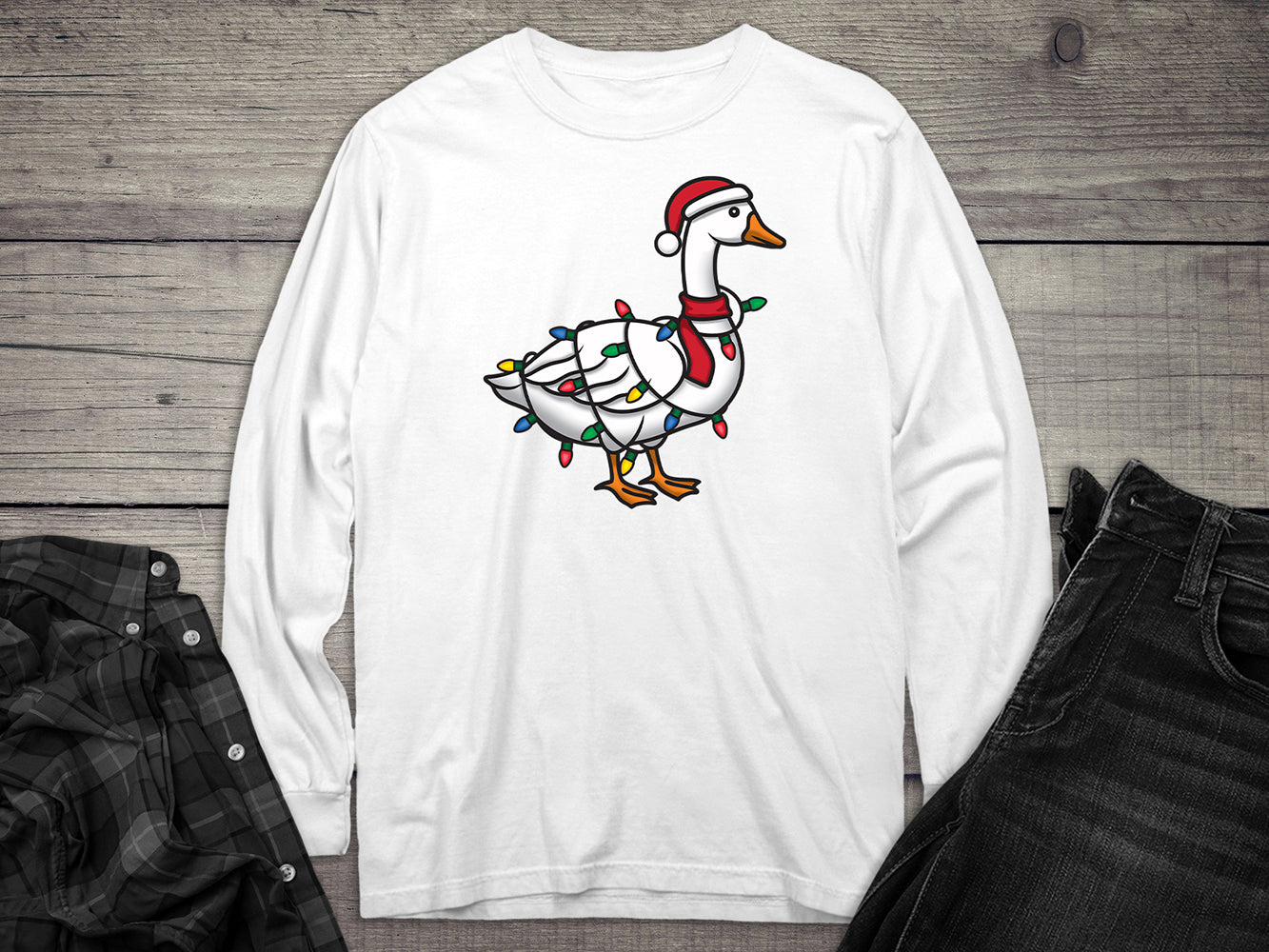 Christmas Goose Long Sleeve Tee