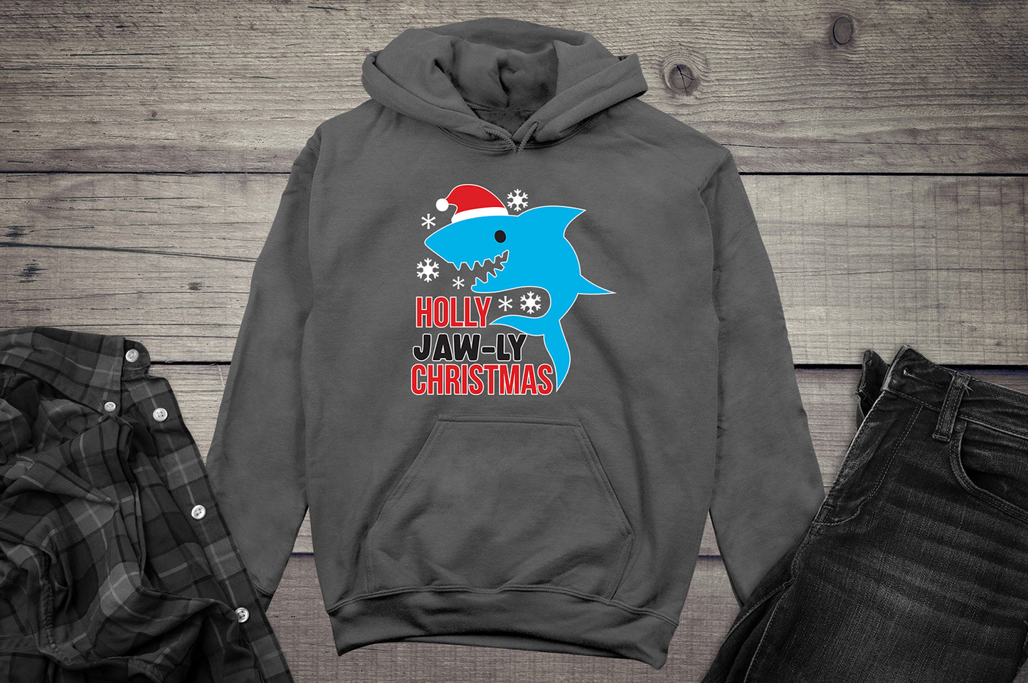 Holly Jaw-ly Christmas Hoodie