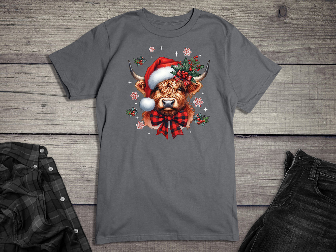 Christmas Holly Cow T-Shirt