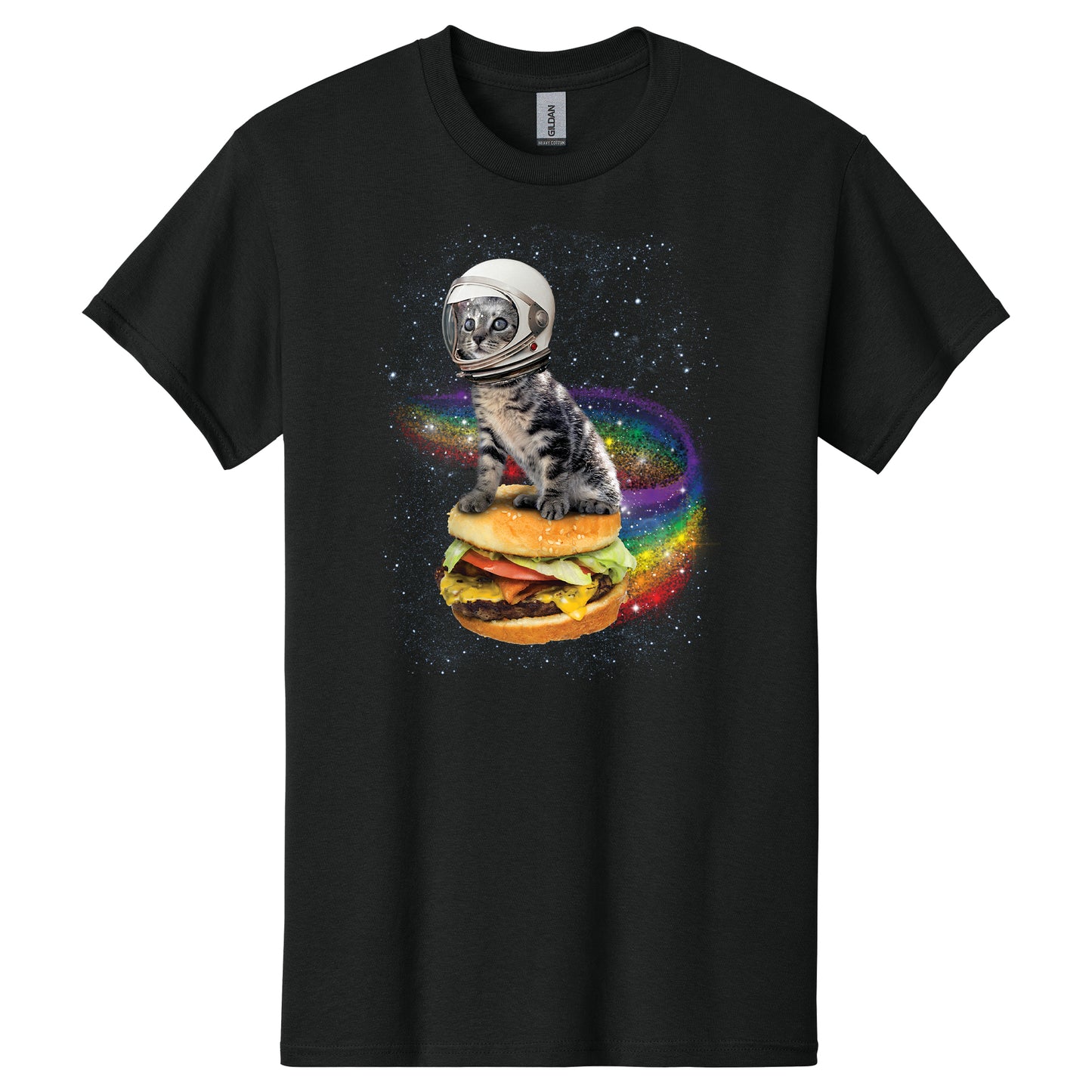 Rainbow Burger Cat T-Shirt