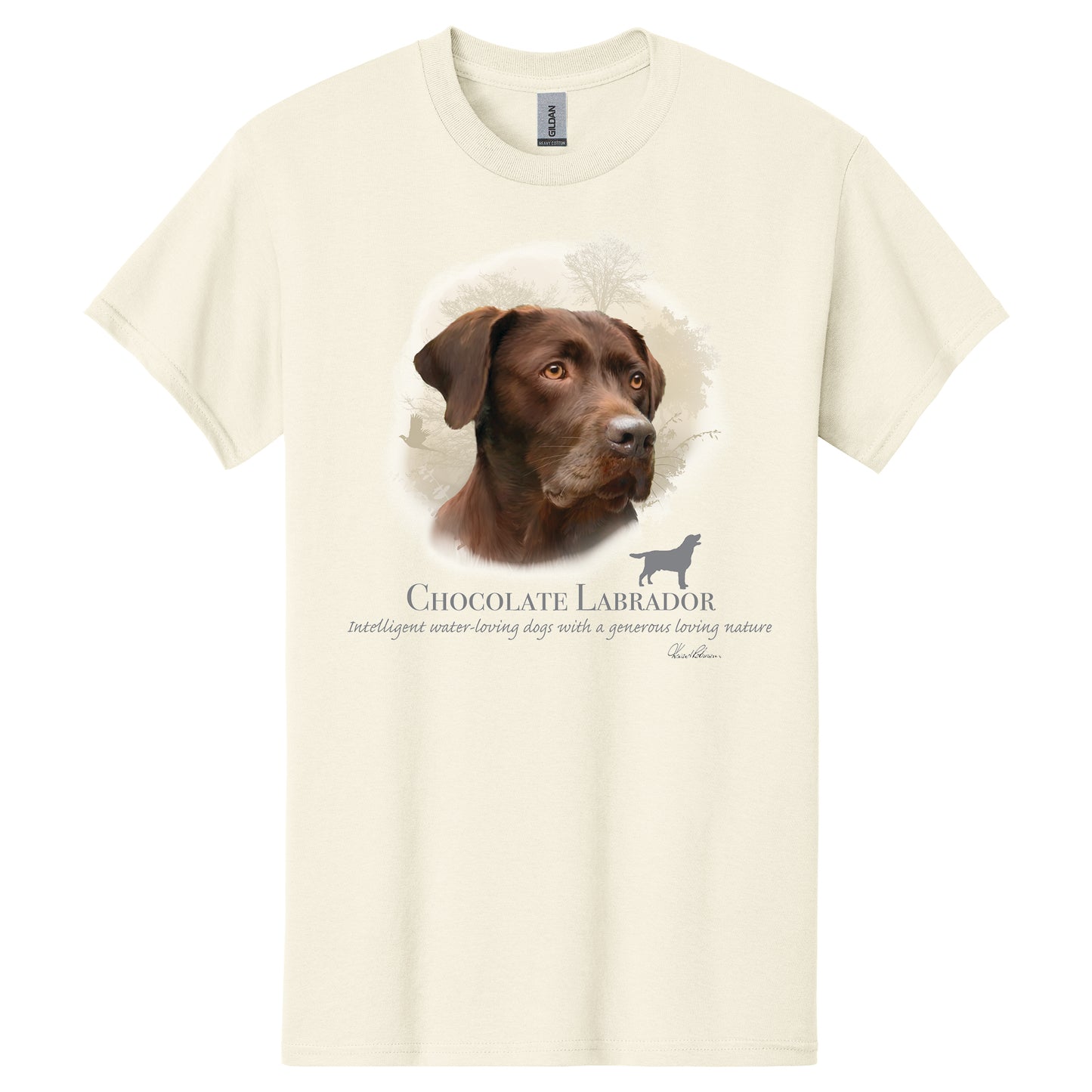 Chocolate Labrador Retriever Dog Breed Portrait T-Shirt
