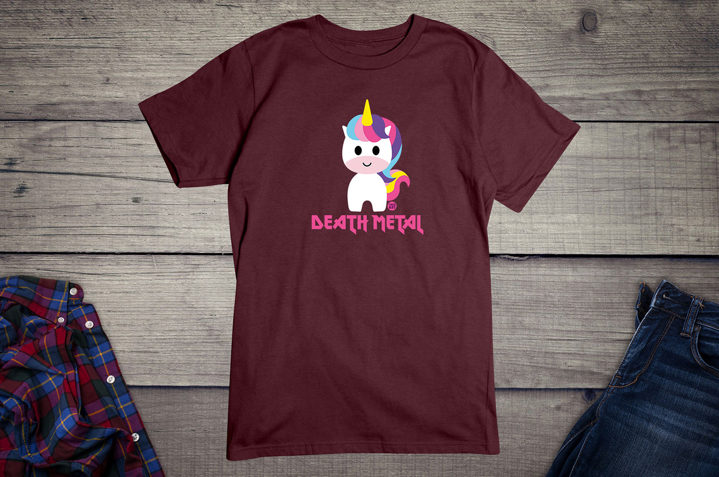 Todd Goldman Art Death Metal Unicorn T-Shirt