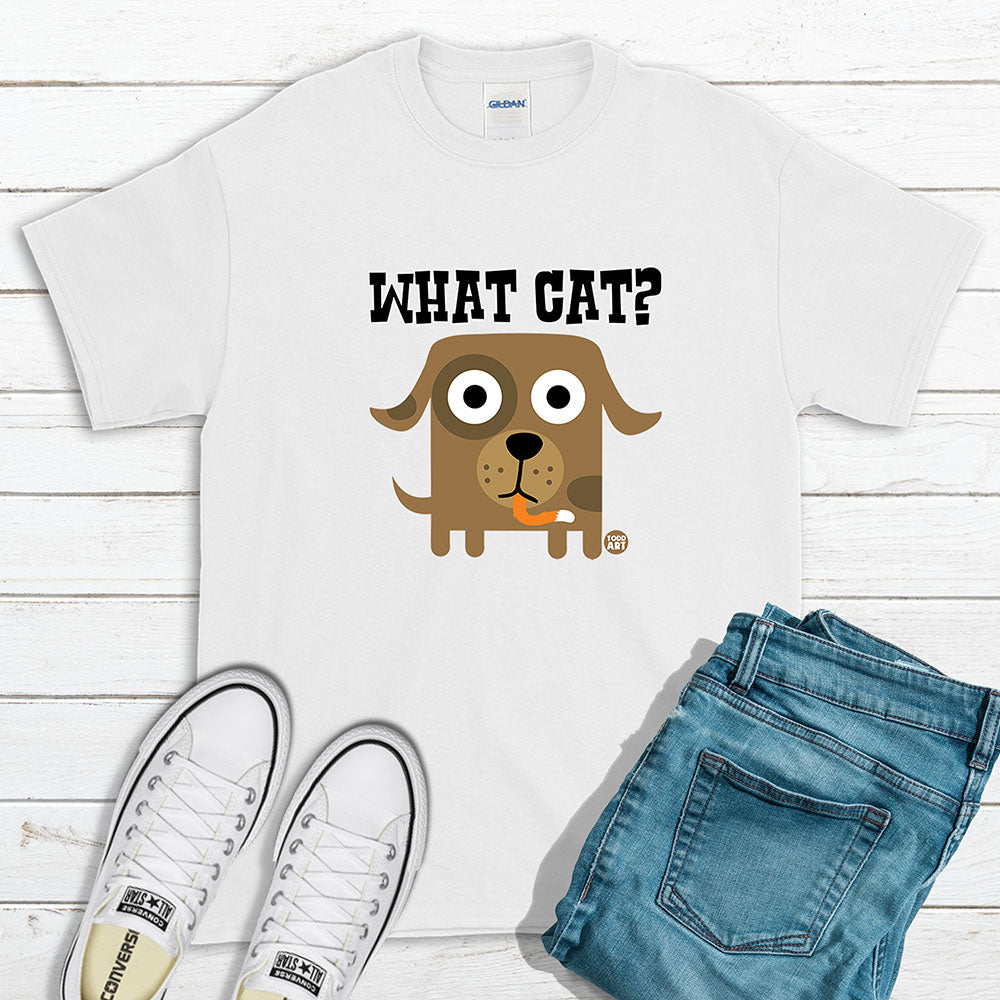 Todd Goldman Art What Cat Dog T-Shirt