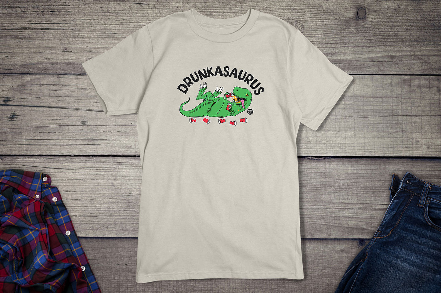 Todd Goldman Art Drunkasaurus T-Shirt