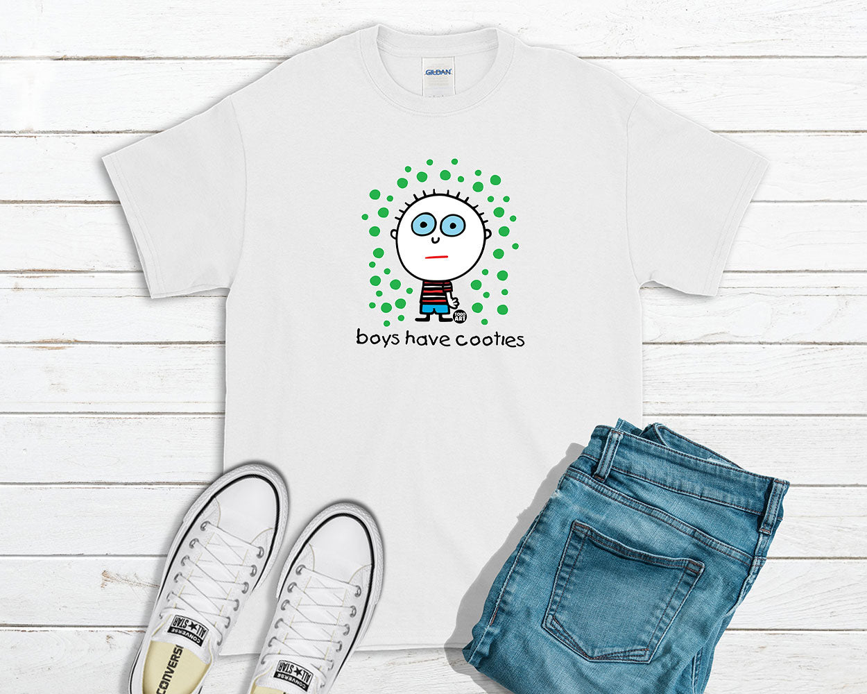 Todd Goldman Art Boys Have Cooties New T-Shirt