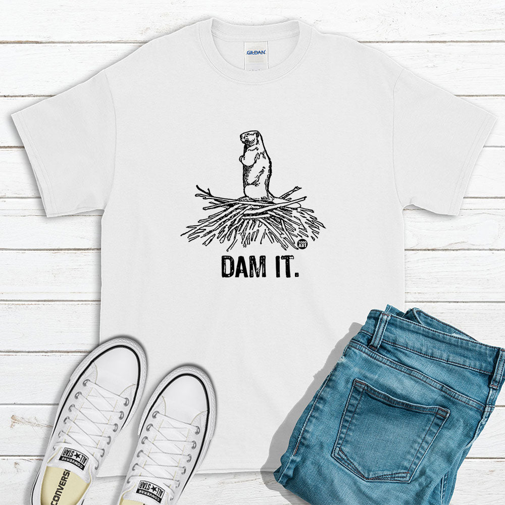 Todd Goldman Art Dam It Beaver T-Shirt