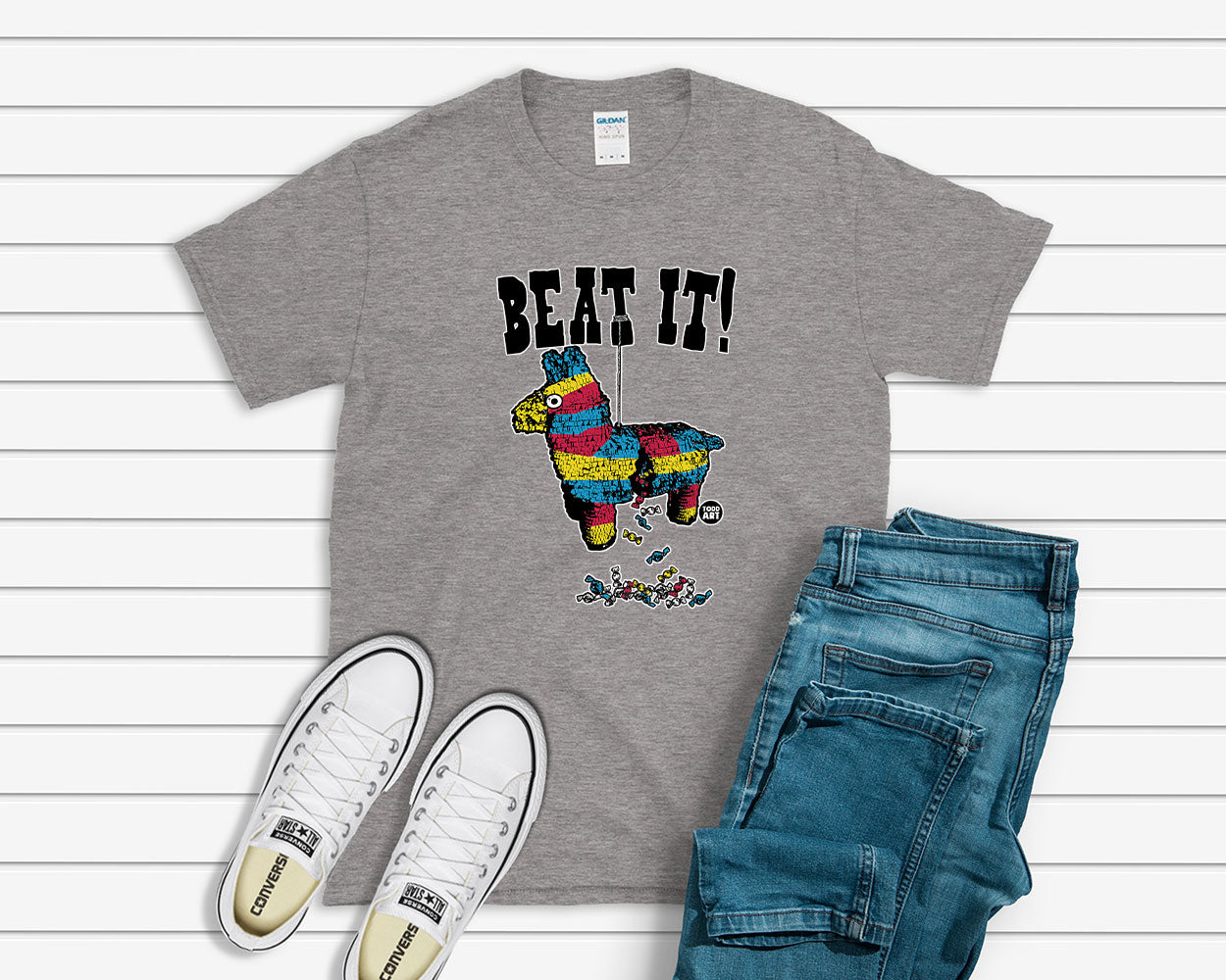 Todd Goldman Art Beat It Pinata T-Shirt