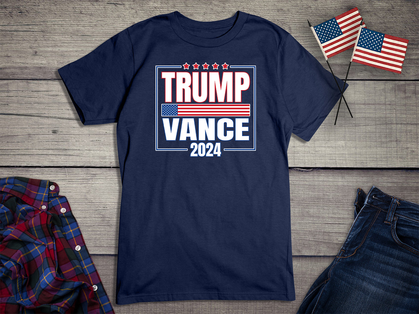 Trump Vance 2024 Flag T-Shirt