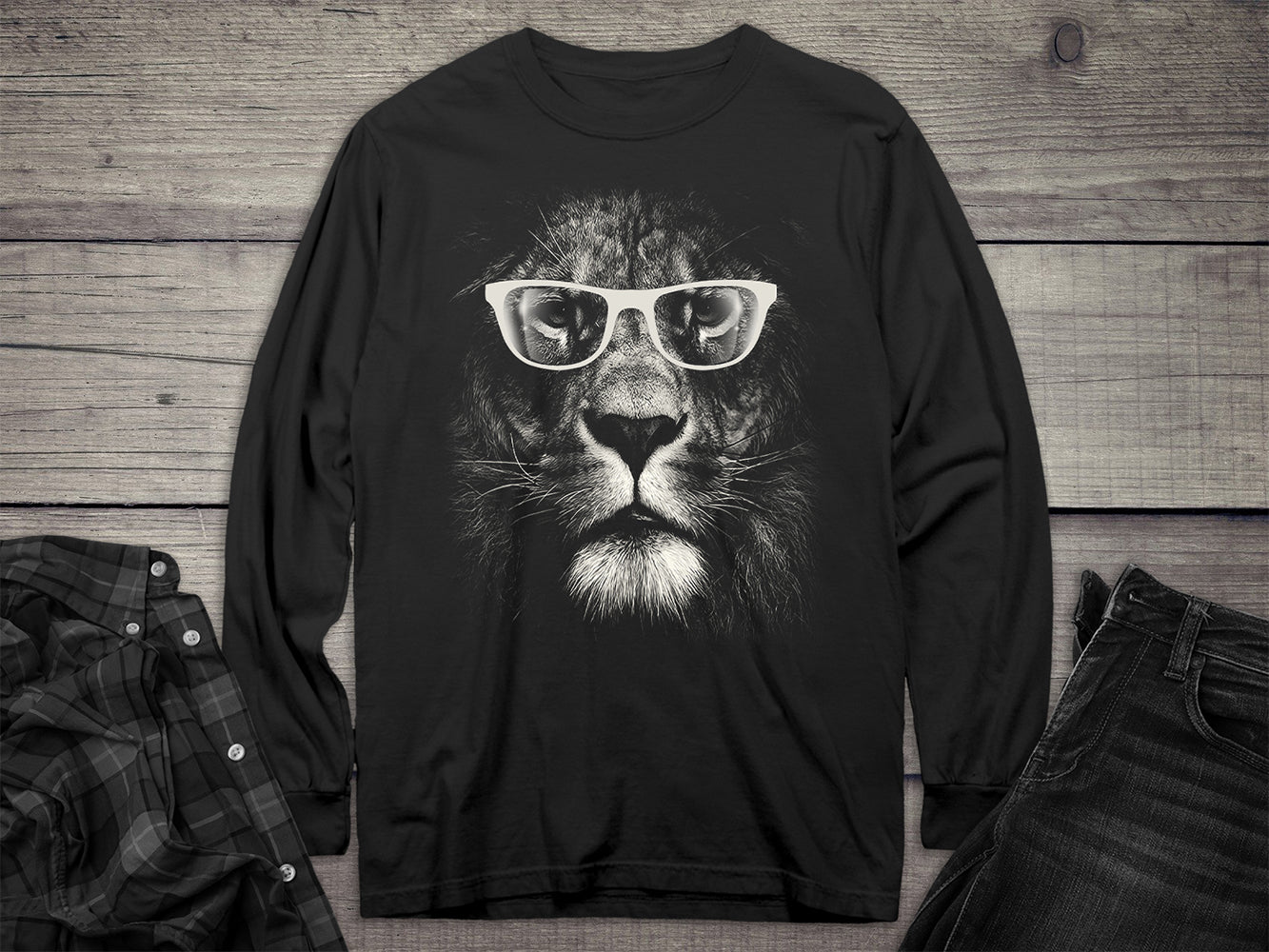Lion Glasses Long Sleeve Tee