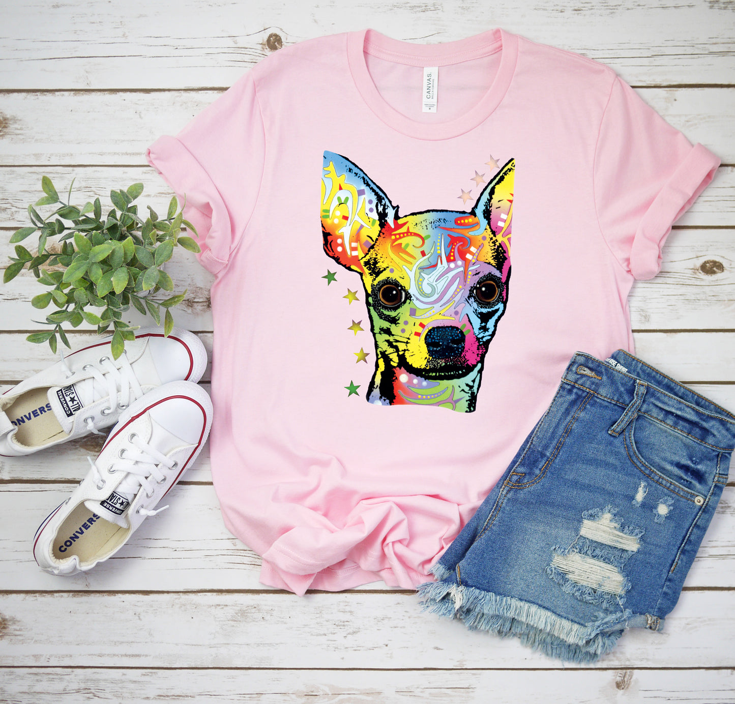 Neon Chihuahua Dog Breed T-shirt