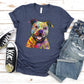 Neon Beware Of Pit Bulls Dog Breed T-shirt