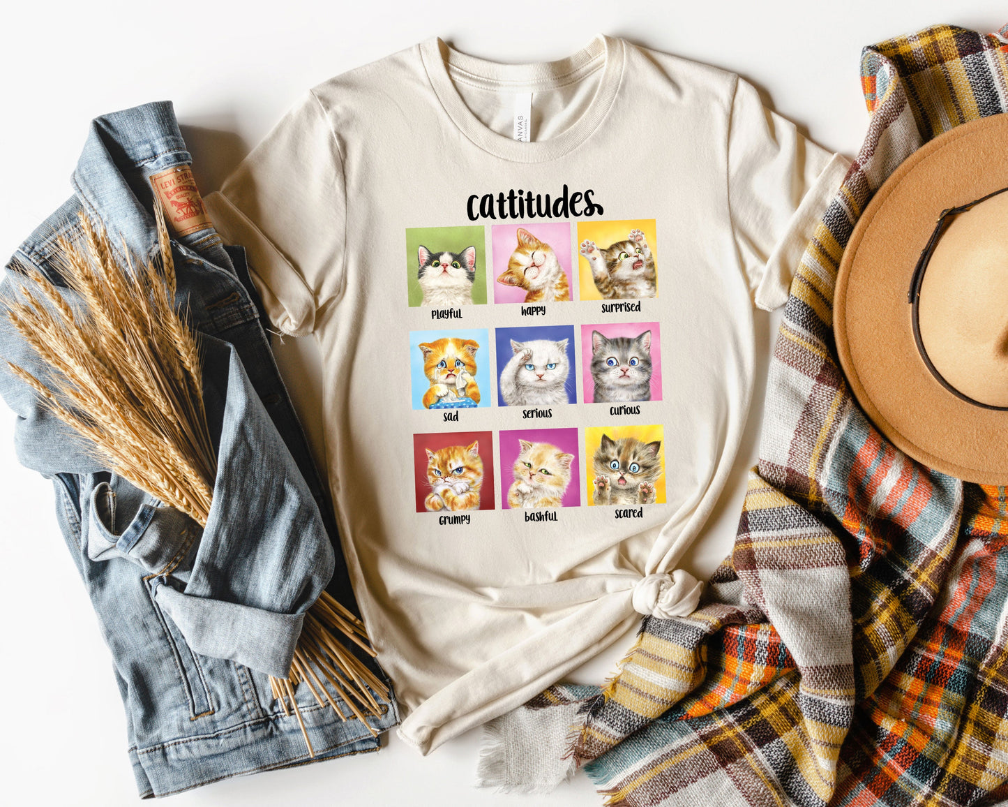 Cattitudes, Cats With Attitudes T-shirt