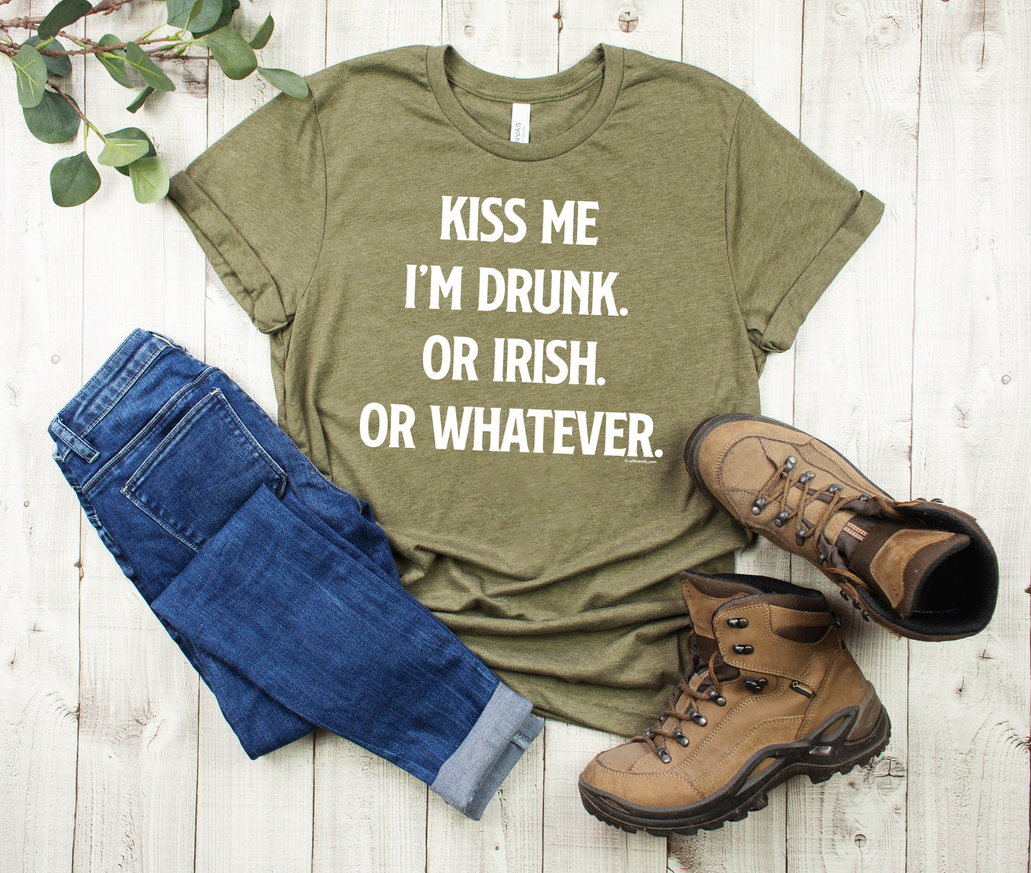St. Patrick's Day T-shirt, Kiss Me I'm Drunk, Irish, Whatever Tee Shirt