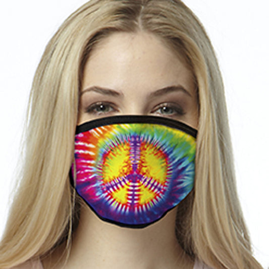 Tie Dye FACE MASK Peace Swirl Cover Your Face Masks
