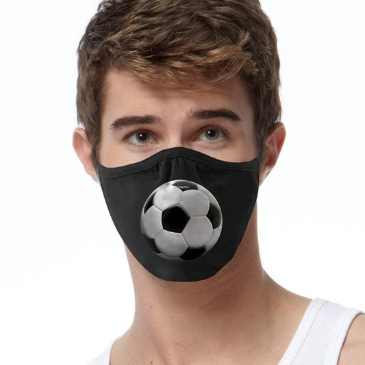 3D Soccer Ball FACE MASK Cover Your Face Masks