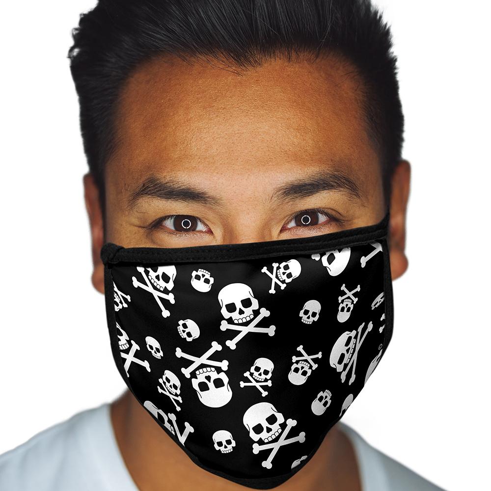 Skulls And Crossbones FACE MASK Cover Your Face Halloween Masks