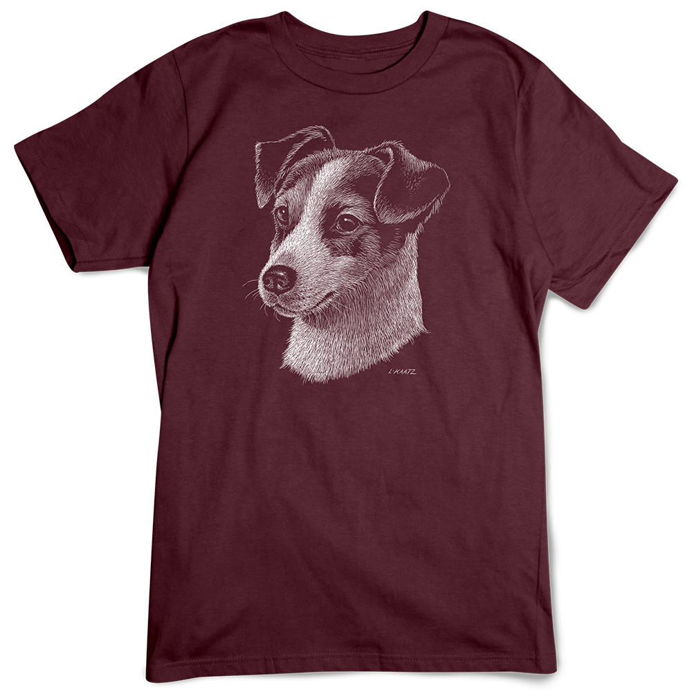 Jack Russell Terrier T-shirt, Scratchboard Dog Breed