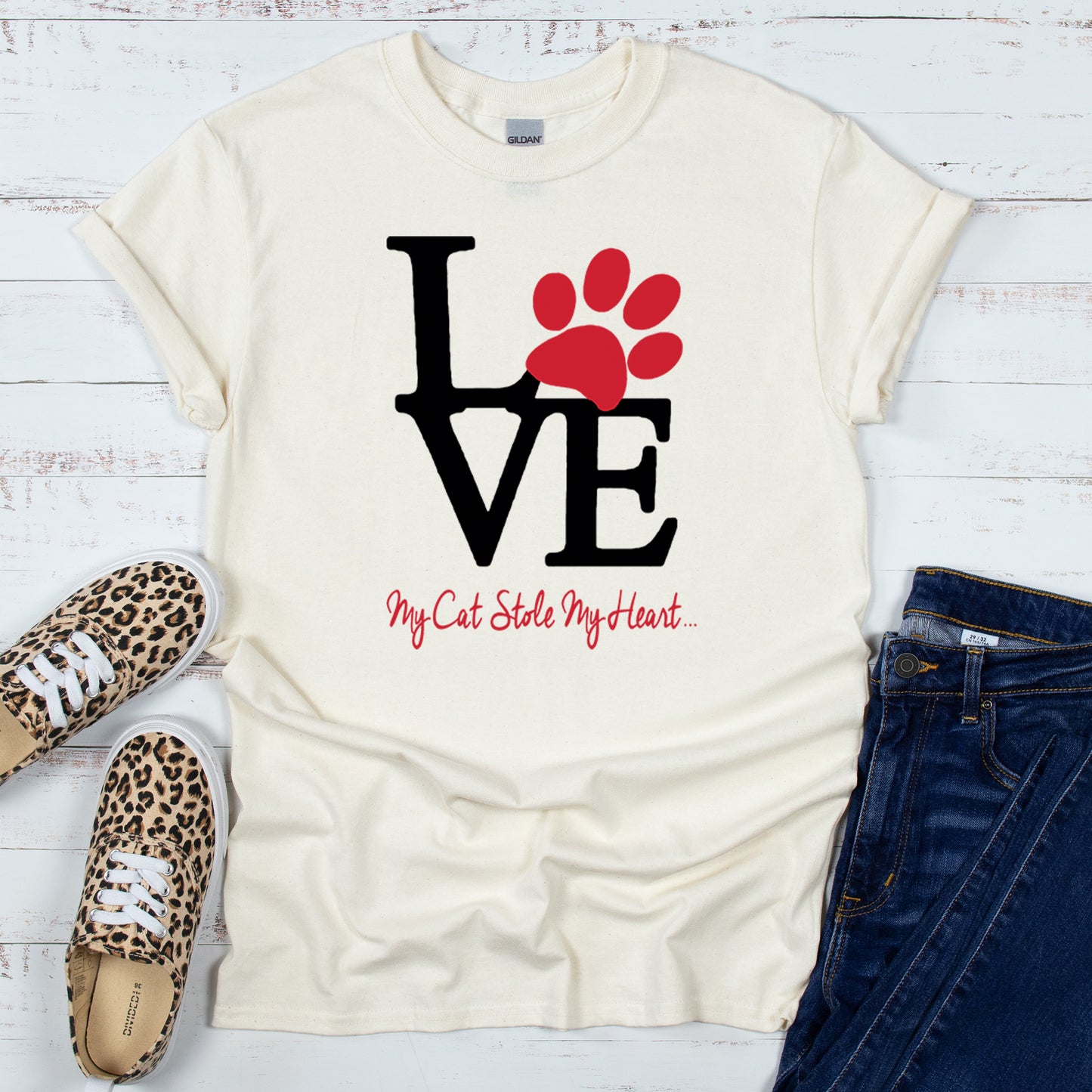 My Cat Stole My Heart T-Shirt