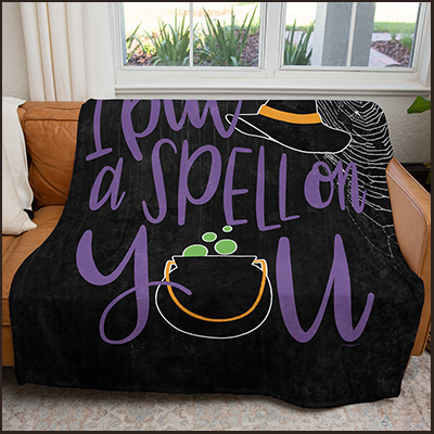 50" x 60" I Put a Spell on You Plush Minky Blanket
