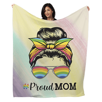50" x 60" Proud Mom Plush Minky Blanket