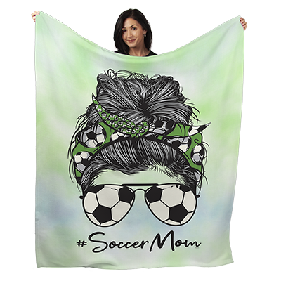 50" x 60" Soccer Mom Plush Minky Blanket