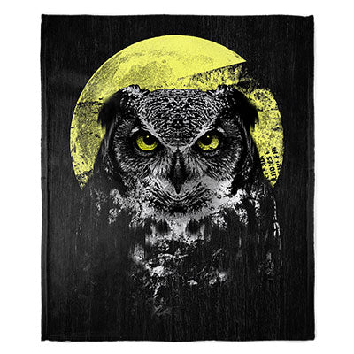 50" x 60" Night Owl Plush Minky Blanket