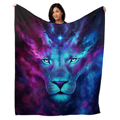 50" x 60" Dual Lion Plush Minky Blanket