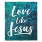 50" x 60" Love Like Jesus Plush Minky Blanket