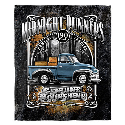50" x 60" Midnight Runners Plush Minky Blanket