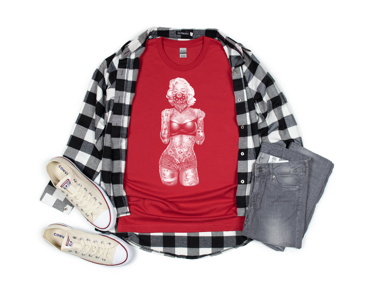 Tattoo T-Shirt, Bandana Tats Tee