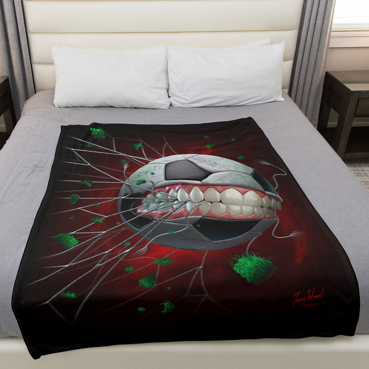 Monster Soccerball 50" x 60" Fleece Blanket