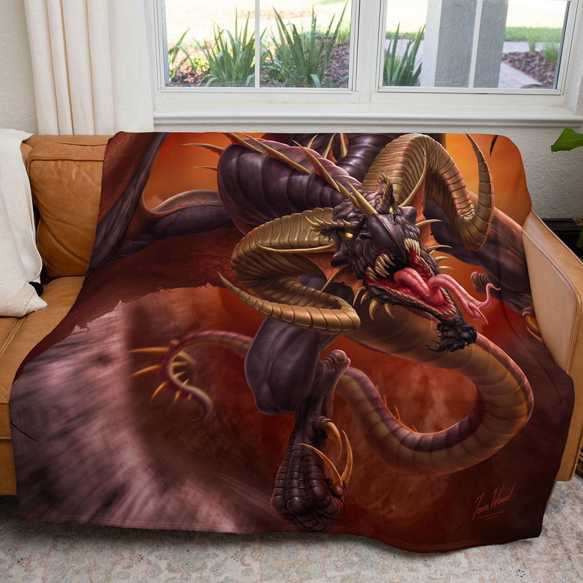 Dragon Raid 50" x 60" Fleece Blanket