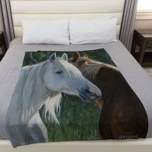Horse Whispering 50" x 60" Fleece Blanket