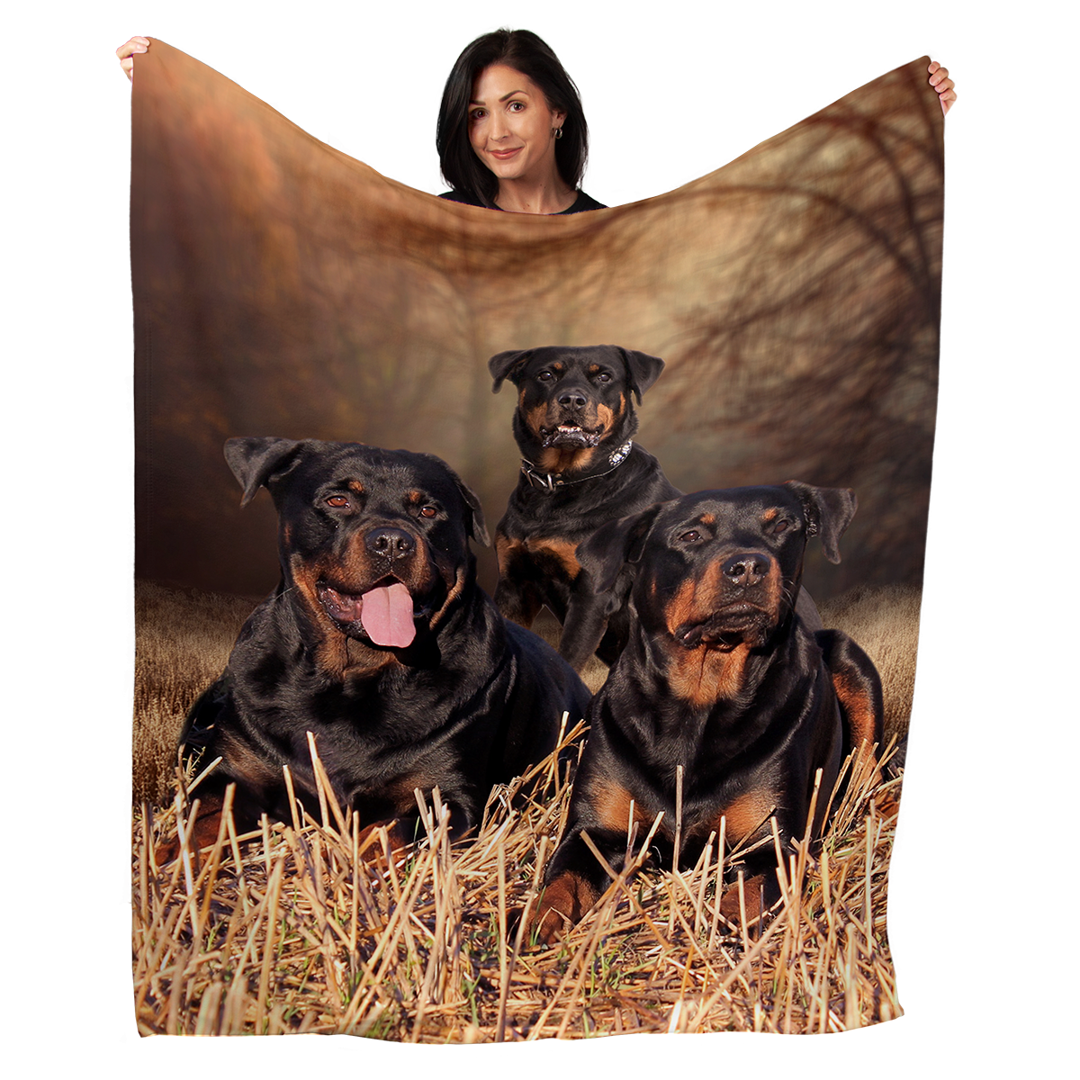 Rottweiler 50" x 60" Fleece Blanket