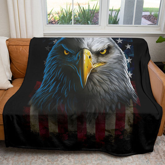 Eagle Stare 50" x 60" Fleece Blanket