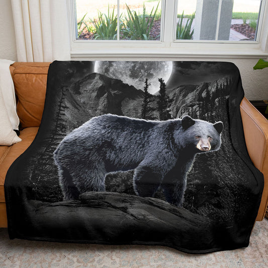 Black Bear Wilderness 50" x 60" Fleece Blanket