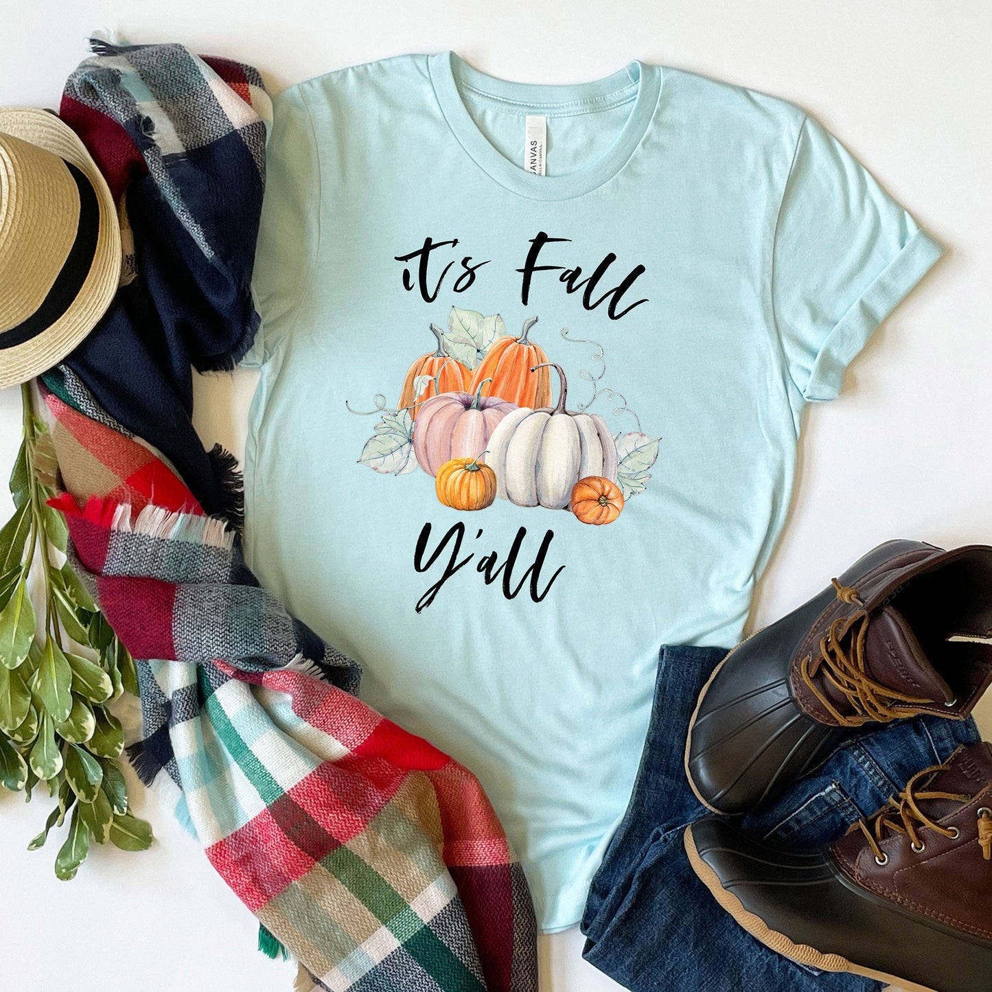 It's Fall Y'all Pumpkins T-shirt, Autumn Tee