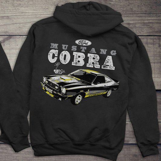 Ford Hoodie, Officially Licensed Mustang Cobra Hooded Sweatshirt