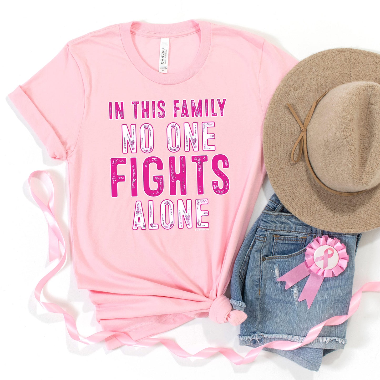 No One Fights Alone T-shirt, Cancer Awareness Tee