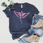 Wings Ribbon T-shirt, Cancer Awareness Tee