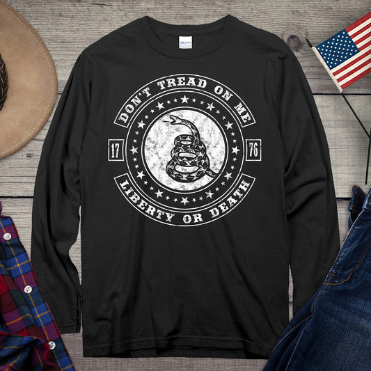 Don't Tread On Me T-shirt, American Pride Long Sleeve Tee