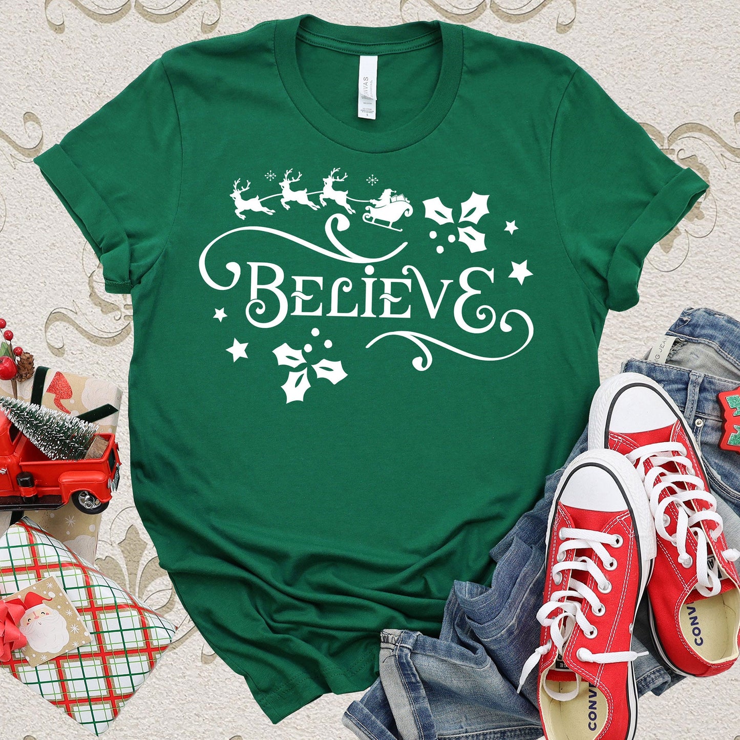 Believe T-shirt, Christmas Tee