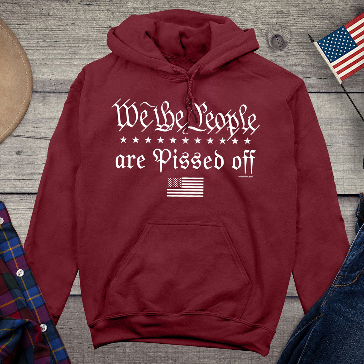 We The People Are Pissed Hoodie, American Pride Hooded Sweatshirt
