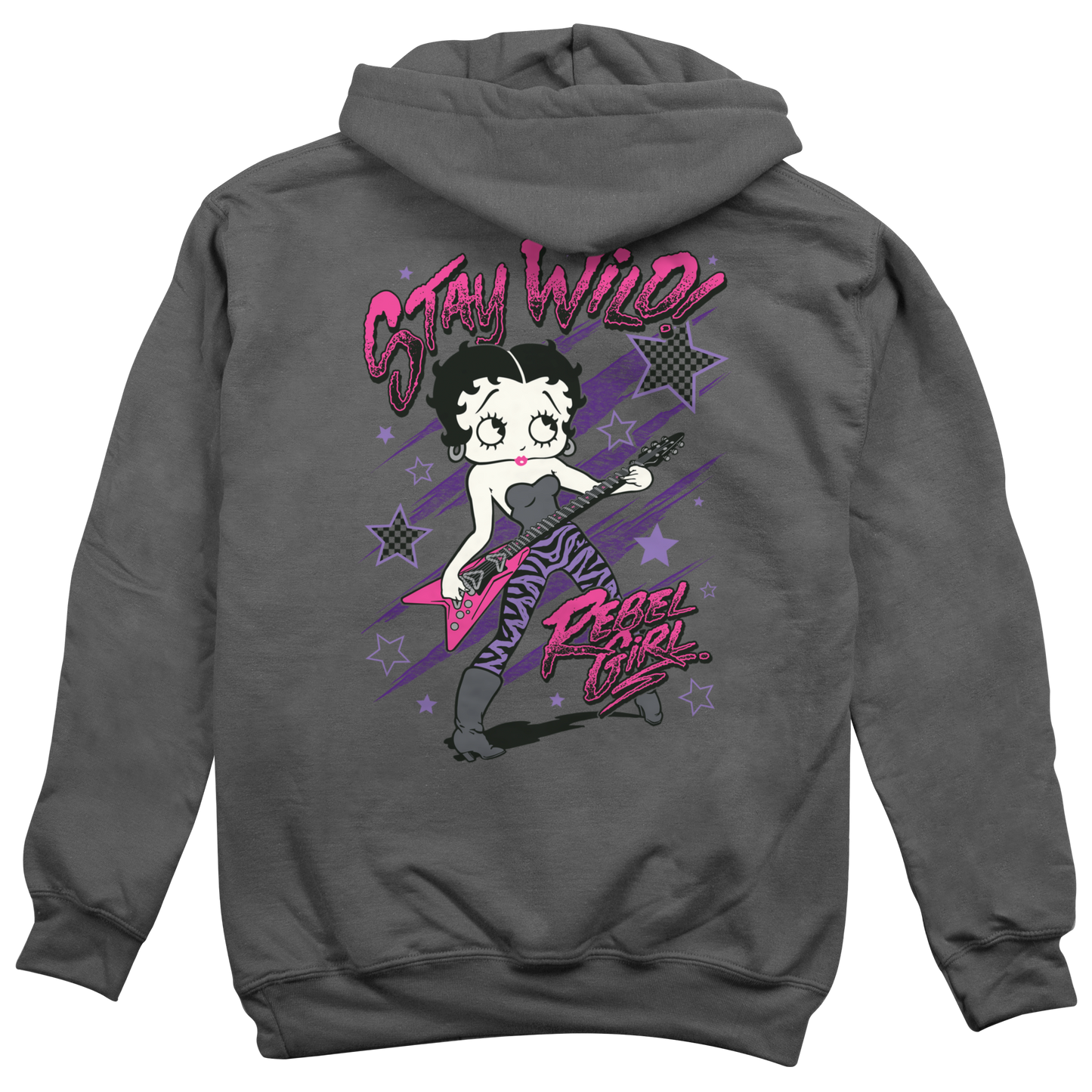 Stay Wild Betty Hoodie, Betty Boop Hooded Sweatshirt