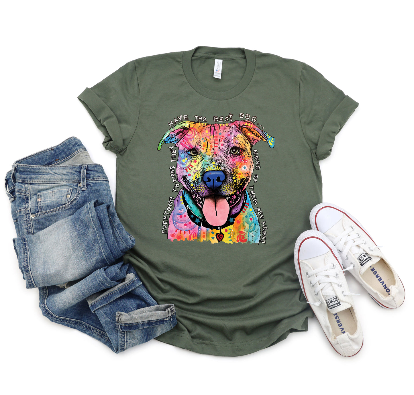 Neon Best Dog T-shirt