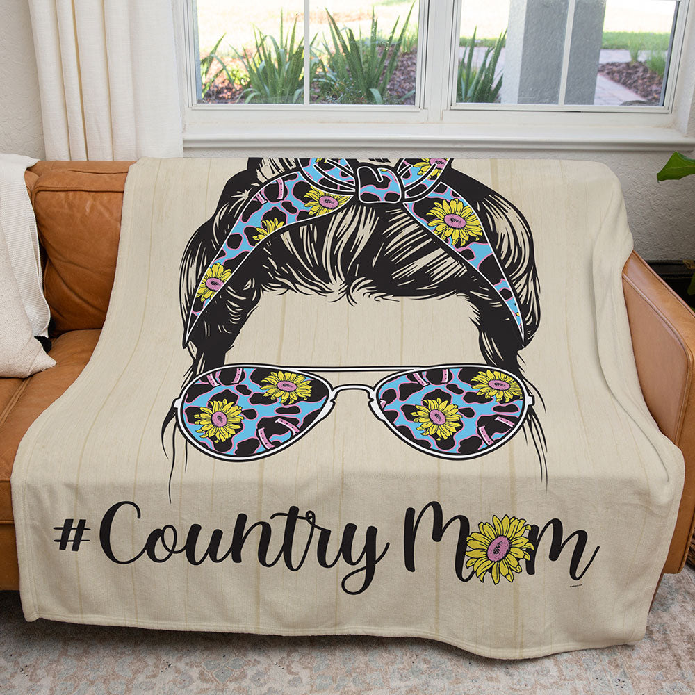 50" x 60" Country Mom Plush Minky Blanket
