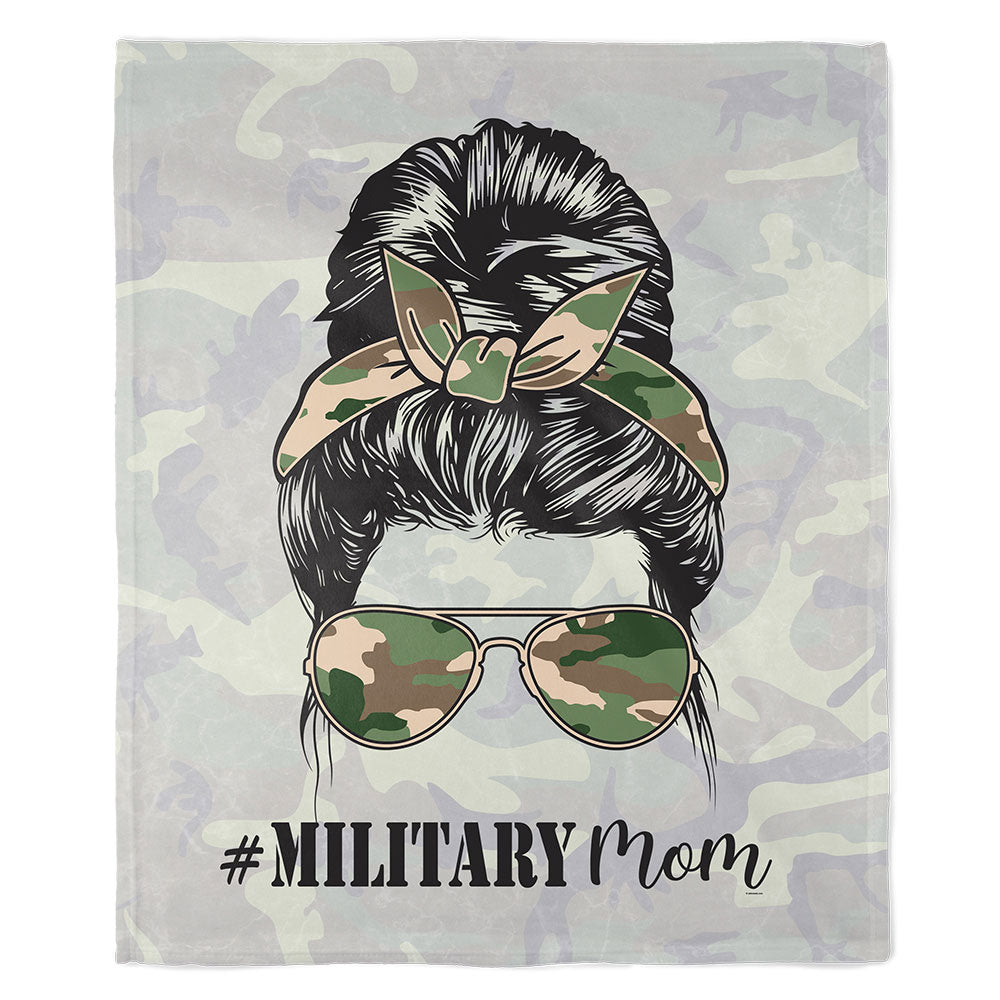 50" x 60" Military Mom Plush Minky Blanket