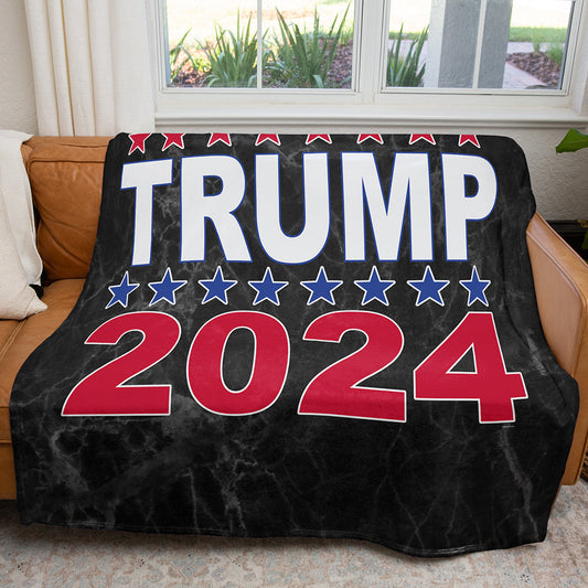 50" x 60" Trump 2024 Plush Minky Blanket