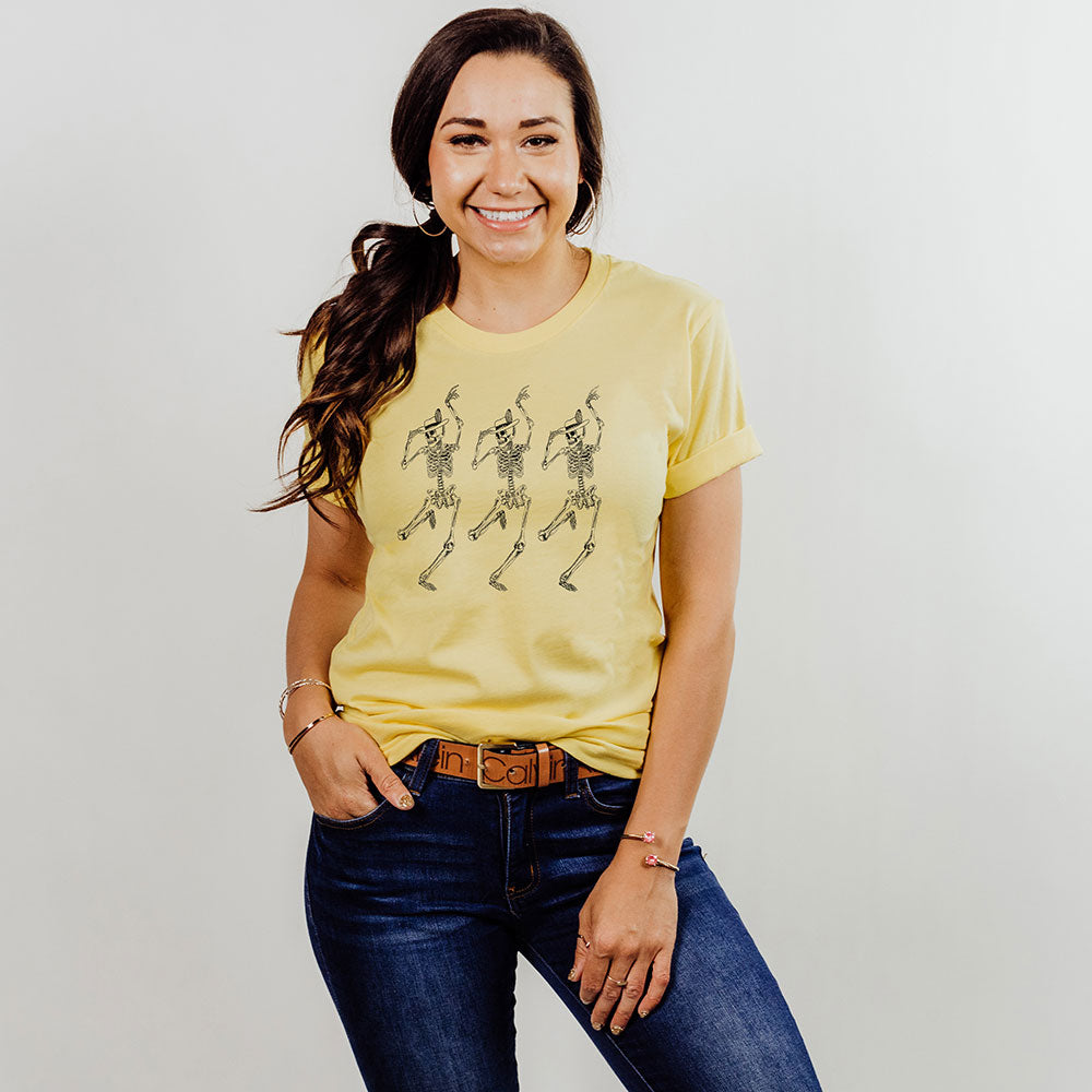 Dancing Hat Skeletons T-Shirt