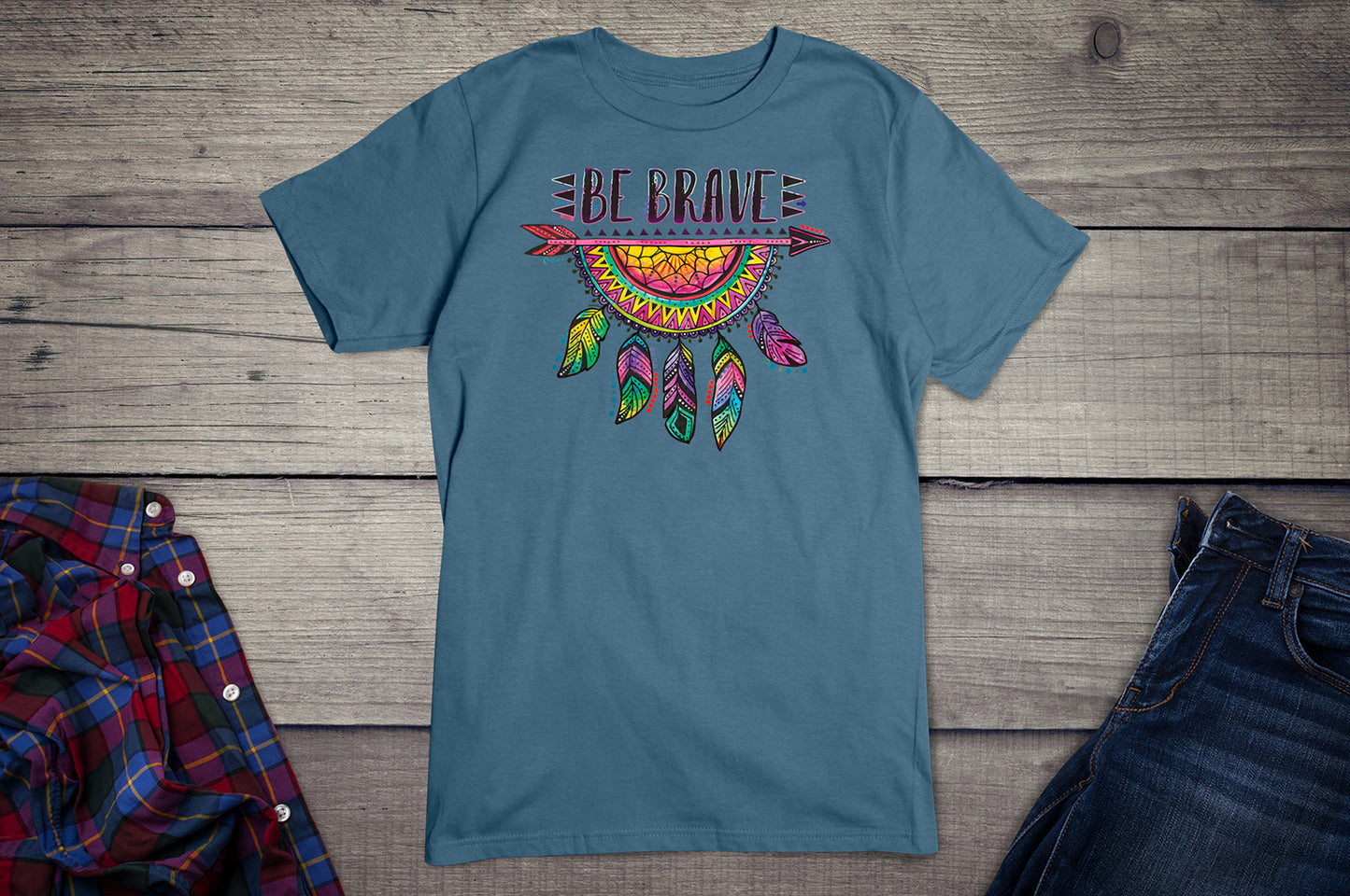 Neon Be Brave T-shirt